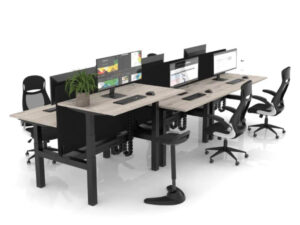 Airica 1 Back To Back Height Adjustable Desk For 2, 4 And 6 Person Main Img