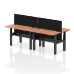 Workstation For 4 Persons with Dividing Screen