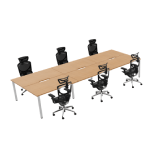 Workstation For 6 Persons + 6 Chair
