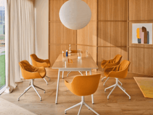 Unoti And Balta Bundle Meeting Table With Chair 01