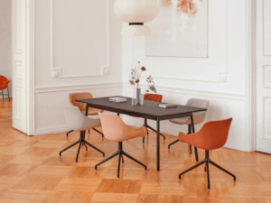 Unoti And Balta Bundle Meeting Table With Chair Main Image