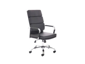 Aden Black Bonded Leather Executive Task Chair With Armrest Main Img