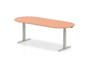 Etta 6 D End Shaped Height Adjustable Meeting Table Main Img