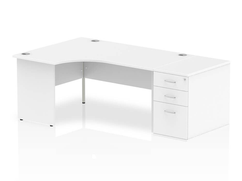 Imara 2 Corner Desk With High Pedestal And Panel Legs 17 Imara 2 Corner Desk With High Pedestal And Panel Legs 17
