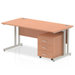 Desk With Pedestal