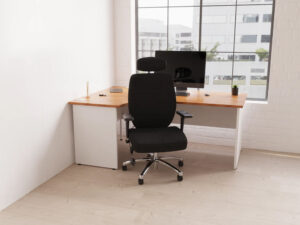 Imara 4 Corner Desk With Panel Legs And Cable Ports 7