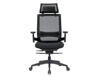 Mariya Black Ergonomic Mesh Task Chair With Optional Headrest 3