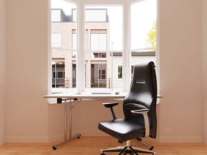 Miel High Back Leather Cantilever Visitor Chair 01 Img