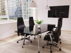 Miel High Back Leather Cantilever Visitor Chair Main Img