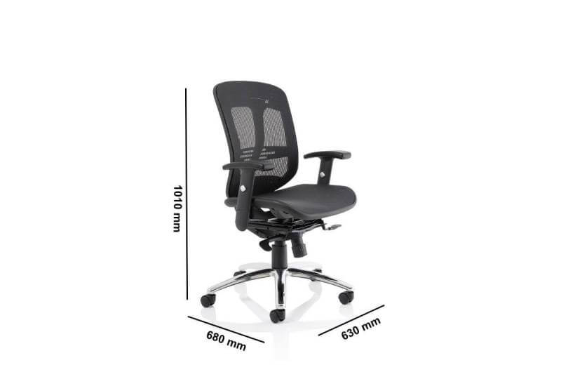 Miley Task Operator Chair Height Adujustable Arms Dimensions Img (1)