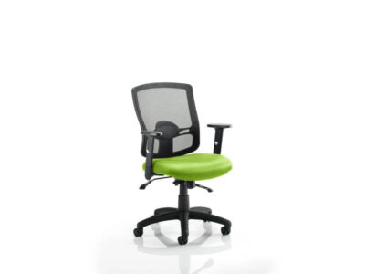 Potter Black Mesh Back Task Operator Office Chair With Arms 10 Img