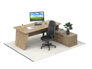 Analia Barcelona Walnut Executive Desk With Panel Leg 01 Img