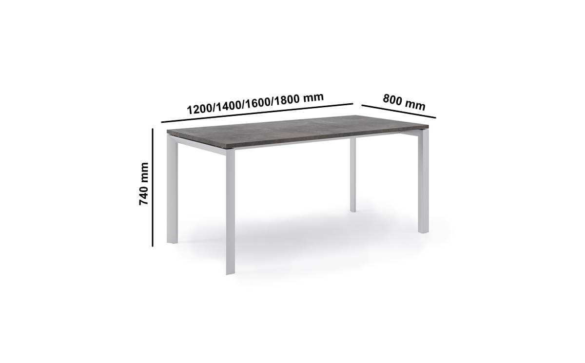 Frisco Straight Office Desk With Optional Pedestal Dimensions Img