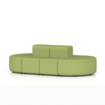 L2520 x D1420 x H760 mm (Low Back Sofa - 8 Seater)
