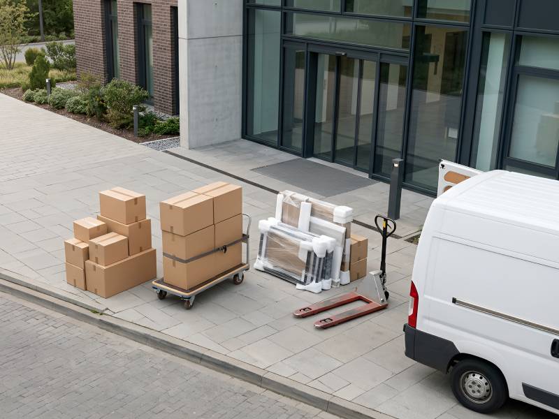 Delivery Truck Furniture Packed Ready Delivery Truck Furniture Packed Ready